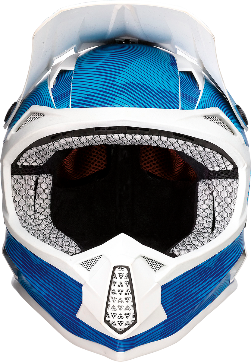 Casco MOOSE RACING FI para jóvenes - Camuflaje Agroid - MIPS® - Azul/Blanco - Pequeño 0111-1532 