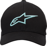 Gorra ALPINESTARS Ageless Curve - Negro/Aguamarina claro - Talla pequeña/mediana 1017810101177SM