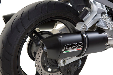 Yamaha FJR1300 2001-05  Exhaust GPR Double Slip-on Furore Nero