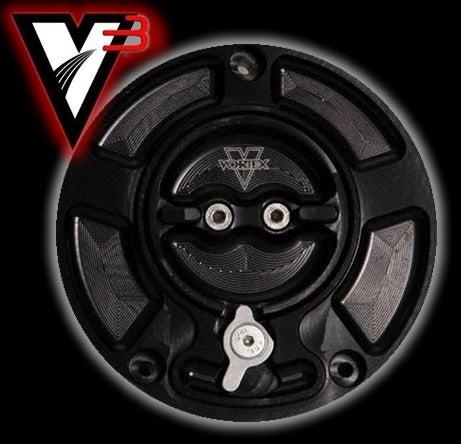 V3 Vortex Fuel Gas Cap for Early Model Kawasaki ZX6R ZX9R ZX10R Sportbikes