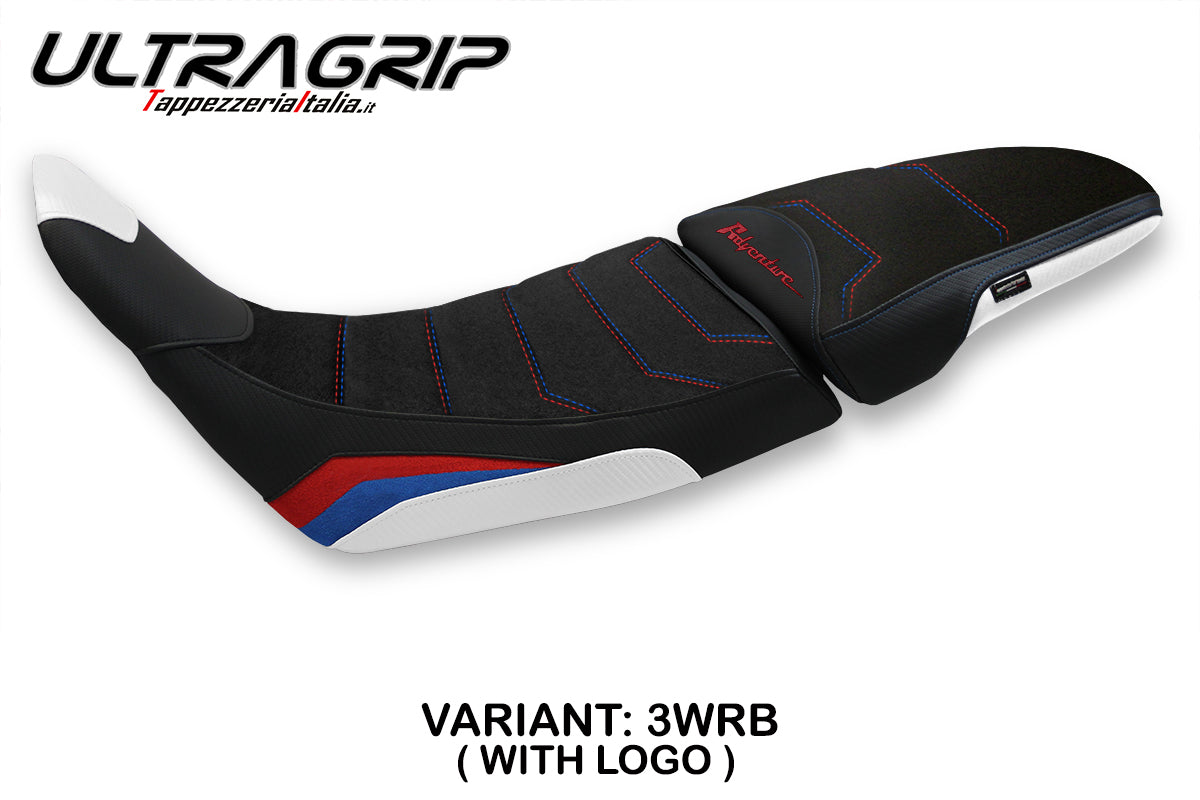 Honda Africa Twin ADV Sport 2020-2026 Seat Cover Tappezzeria Italia TPZ Ultragrip in White and Red