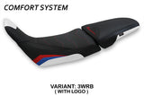 Funda de asiento para Honda Africa Twin ADV Sport 2020-2024 Tappezzeria Italia TPZ Comfort en rojo y blanco