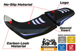 Honda Africa Twin 1100 ADV Sport 2020-2026 Seat Cover Tappezzeria Italia TPZ in Blue and White SE