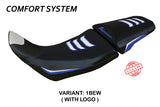 Honda Africa Twin ADV Sport 2020-2026 Seat Cover Tappezzeria Italia TPZ Comfort in Blue and White