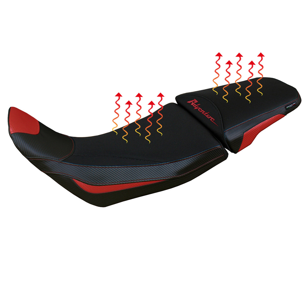 Honda Africa Twin 1100 2020-2024 Comfort Heated Seat Cover Tappezzeria Italia TPZ in Red