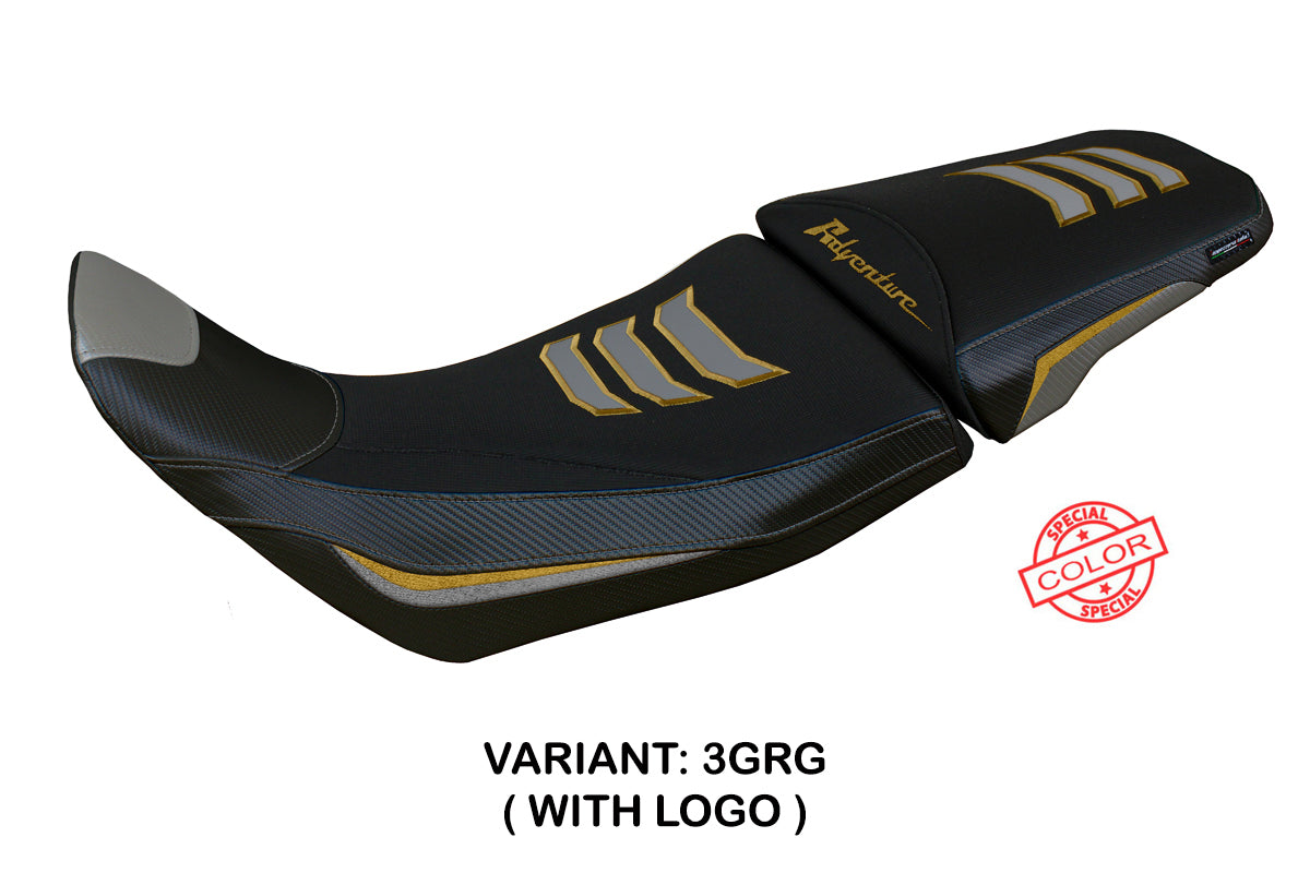 Honda Africa Twin 1100 2020-2026 Seat Cover Tappezzeria Italia TPZ in Grey and Gold SE