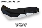Funda de asiento para Honda Africa Twin 1000 Adventure 2018-2019 Tappezzeria Italia TPZ Comfort en blanco