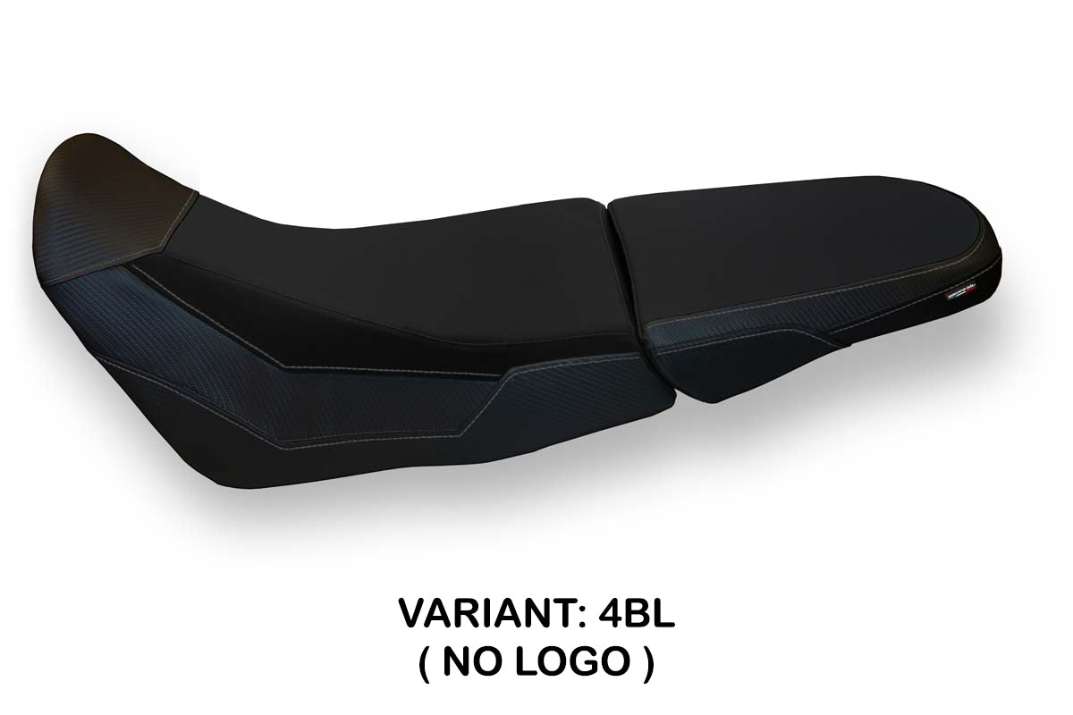 Funda de asiento Tappezzeria Italia TPZ para Honda Africa Twin 1000 Adventure 2018-2019 en negro