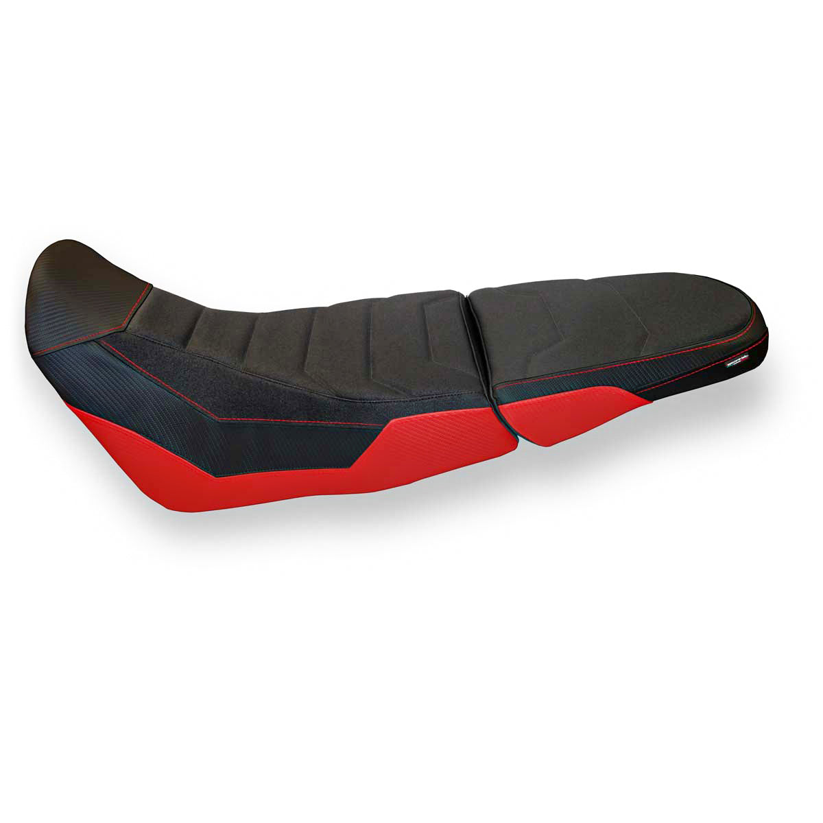 Funda de asiento Tappezzeria Italia TPZ Ultragrip para Honda Africa Twin 1000 Adventure 2018-2019 en rojo