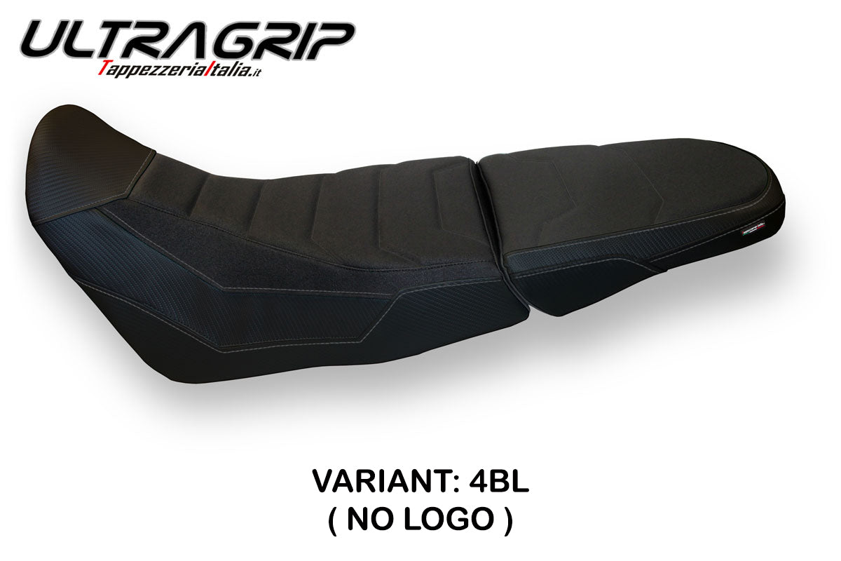 Funda de asiento Tappezzeria Italia TPZ Ultragrip negra para Honda Africa Twin 1000 Adventure 2018-2019
