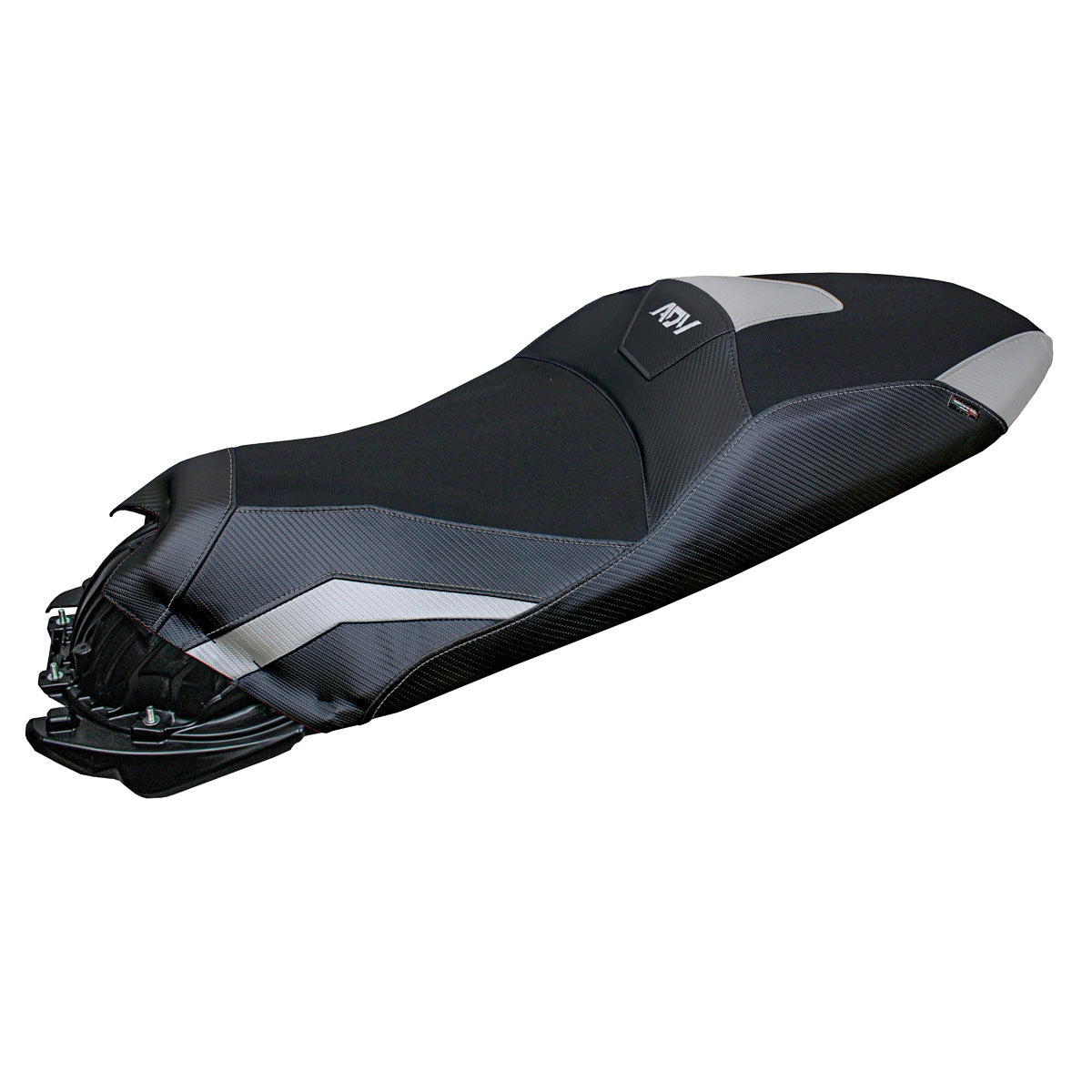Funda de asiento Honda ADV 350 2022-2025 Tappezzeria Italia TPZ en plata y negro