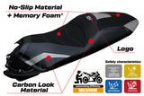 Honda ADV 350 2022-2026 Seat Cover Tappezzeria Italia TPZ Comfort in Silver and Black
