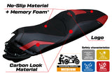 Honda ADV 350 2022-2025 Seat Cover Tappezzeria Italia TPZ Comfort in Red and Black