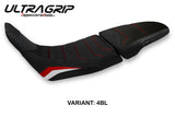 Funda de asiento Tappezzeria Italia TPZ Ultragrip para Honda Africa Twin 1100 2020-2024 en negro