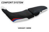 Honda Africa Twin 1100 2020-2026 Seat Cover Tappezzeria Italia TPZ Comfort White, Red and Blue