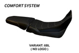Funda de asiento Tappezzeria Italia TPZ Comfort para Honda Africa Twin 1000 2015-2019 en negro