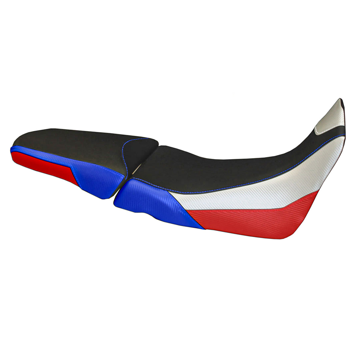 Honda Africa Twin 1000 2015-2019 Seat Cover Tappezzeria Italia TPZ in White, Red and Blue