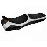 Funda de asiento para Honda Crosstourer 1200 VFR1200X 2011-2020 Tappezzeria Italia TPZ en blanco y negro