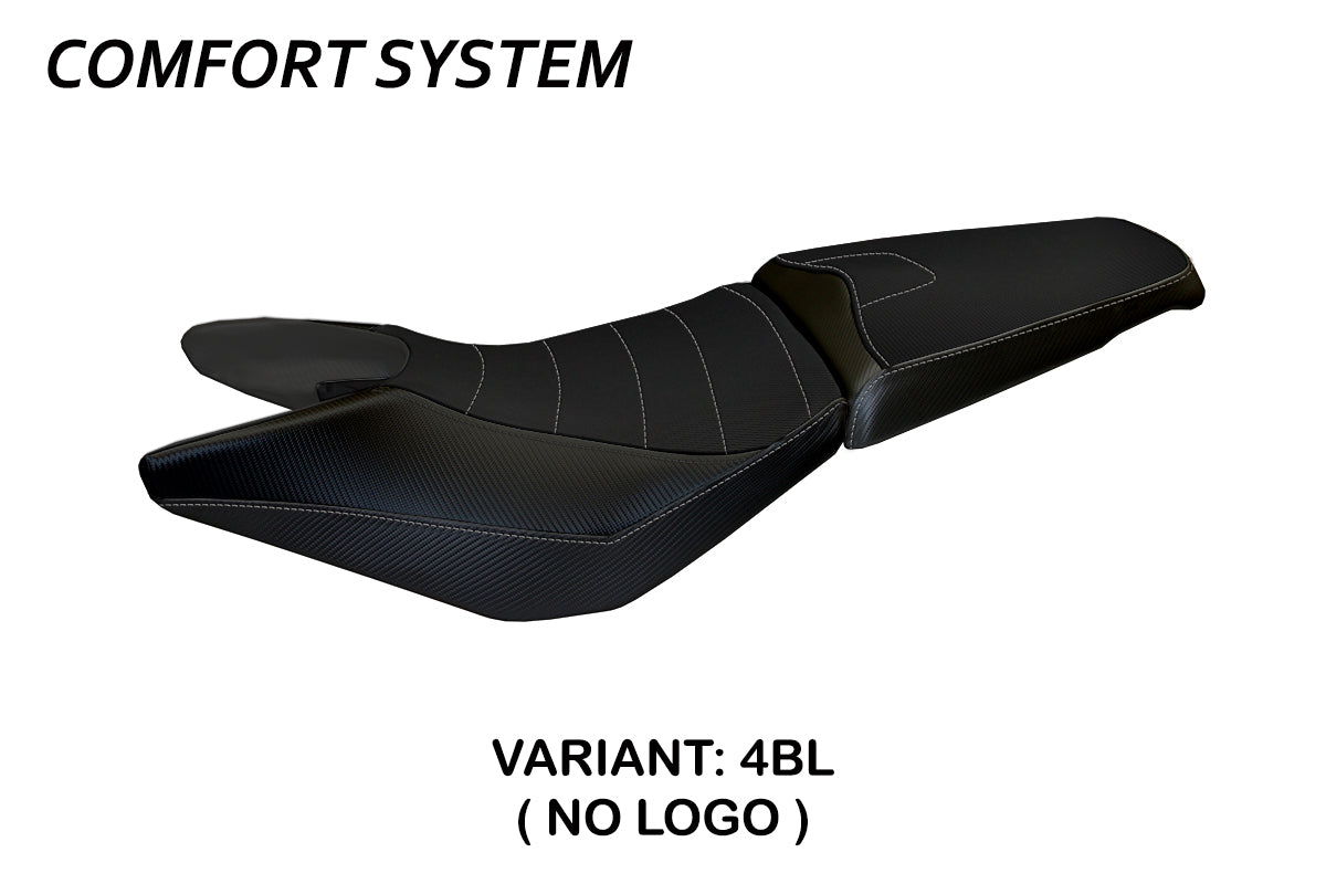 Funda de asiento Tappezzeria Italia TPZ Comfort para Honda Crossrunner 800 VFR800X 2016-2020 en negro