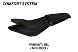 Funda de asiento Tappezzeria Italia TPZ Comfort para Honda Crossrunner 800 VFR800X 2016-2020 en negro