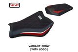 Honda CBR1000RR 2008-2011 Seat Cover TPZ Italia Velvet Silver Black