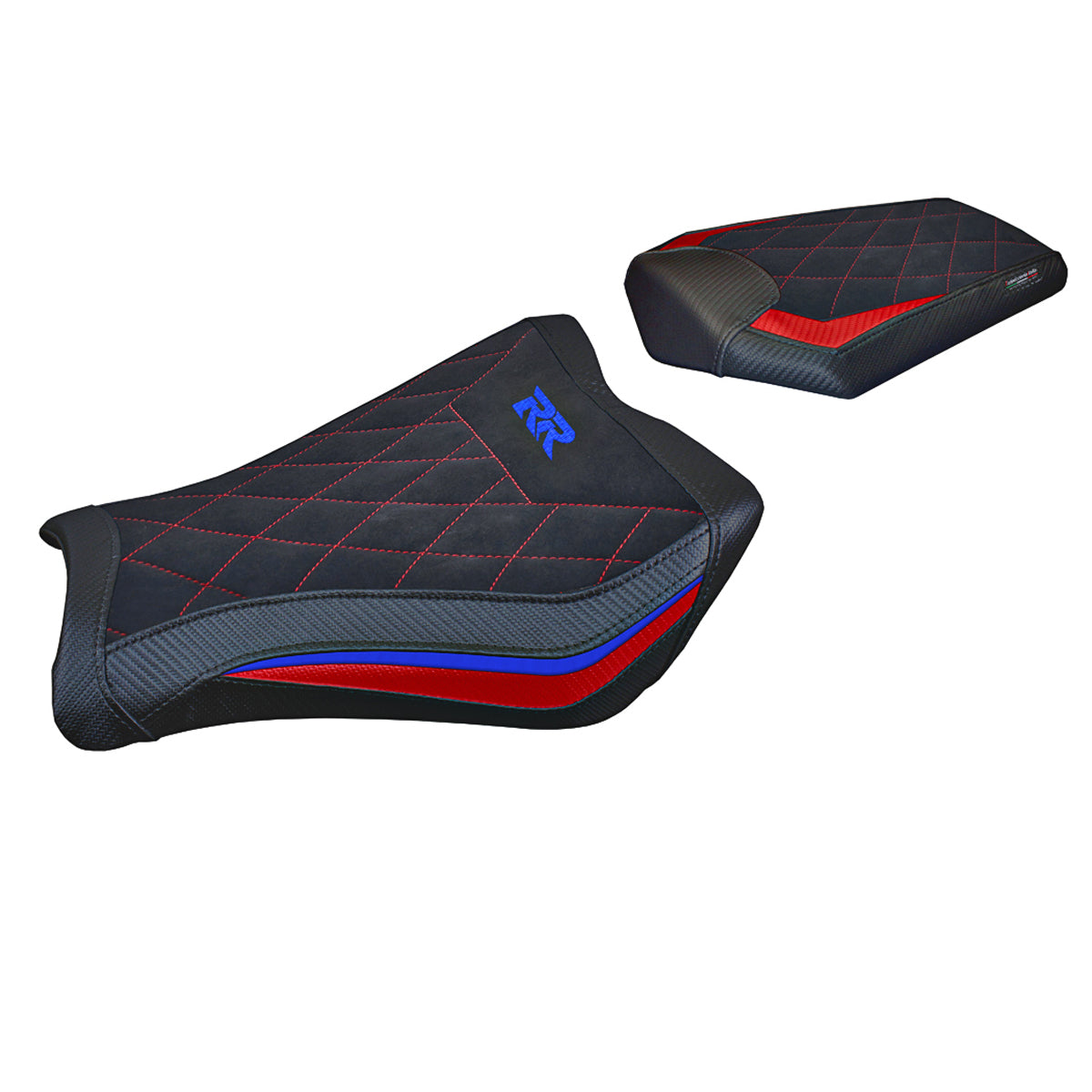 Honda CBR1000RR 2008-2016 Seat Cover Tappezzeria Italia TPZ in Red Blue Diamond SE