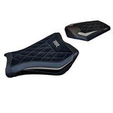 Funda de asiento Honda CBR1000RR 2008-2016 Tappezzeria Italia TPZ Comfort en plata diamante