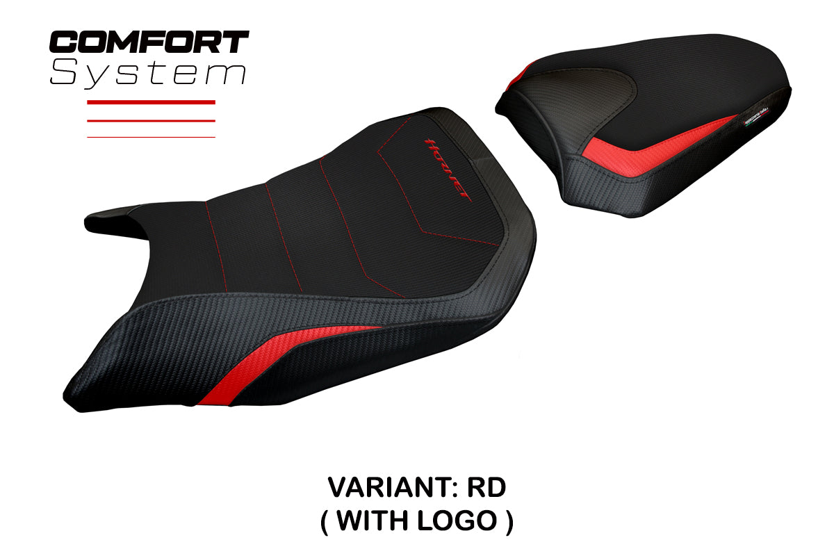 Honda CB500 Hornet 2024-2026 Seat Cover Tappezzeria Italia TPZ Comfort Red and Black