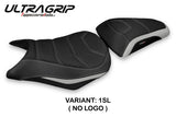 Funda de asiento Honda CB500F 2012-2015 Tappezzeria Italia TPZ Ultragrip en plata y negro