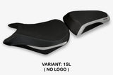 Funda de asiento Honda CB500F 2012-2015 Tappezzeria Italia TPZ en plata y negro