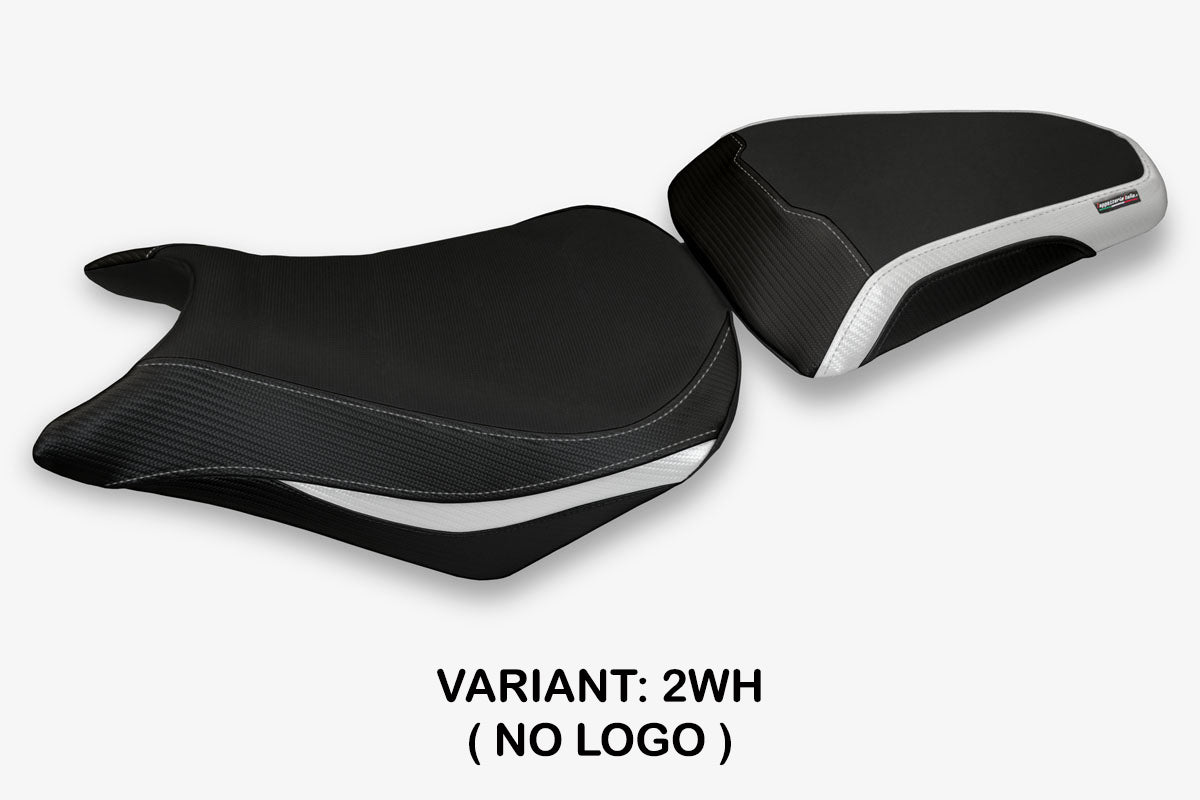 Funda de asiento para Honda CB500F 2012-2015 Tappezzeria Italia TPZ en blanco y negro