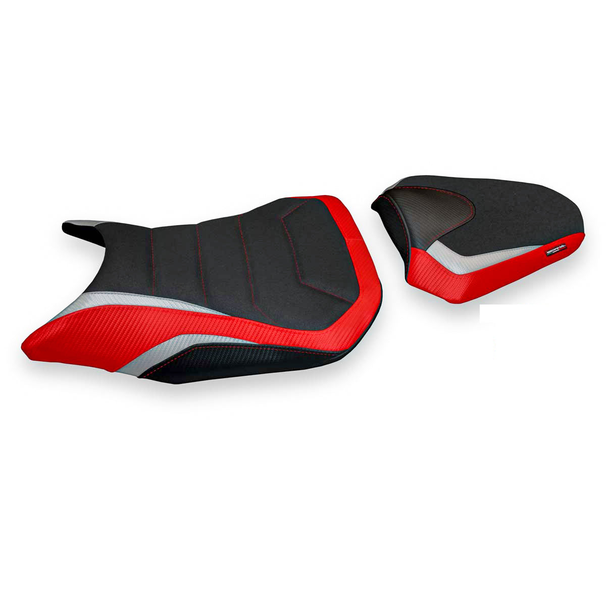Honda CB500F 2016-2023 Seat Cover Tappezzeria Italia TPZ Ultragrip in Red and Silver