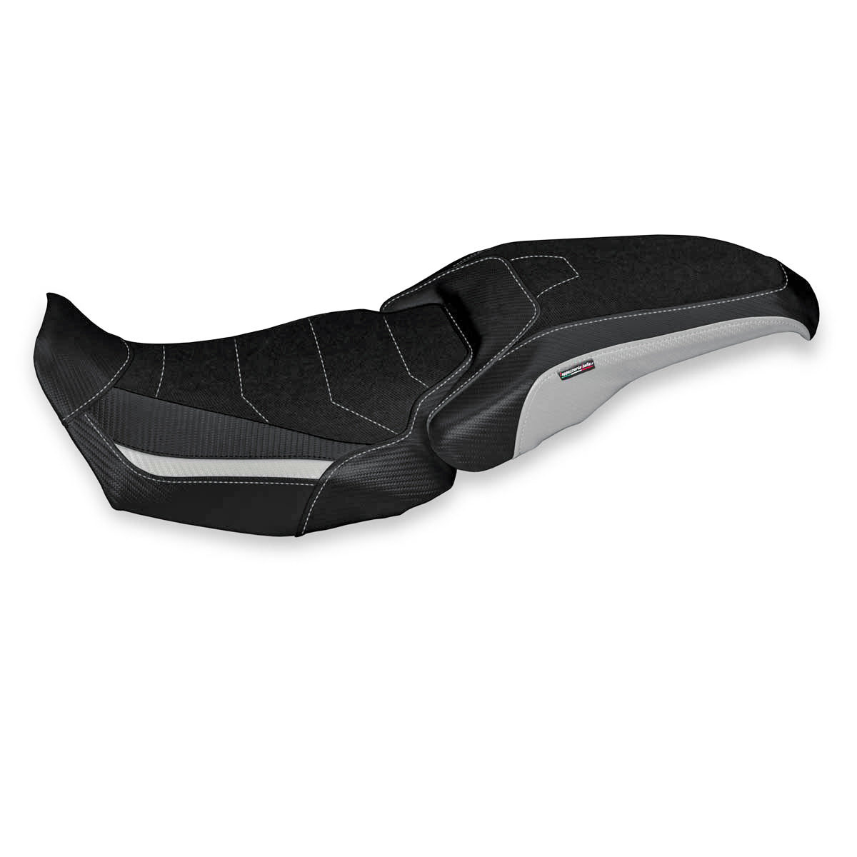 Funda de asiento Honda CB650R 2019-2023 Tappezzeria Italia TPZ en plata y negro