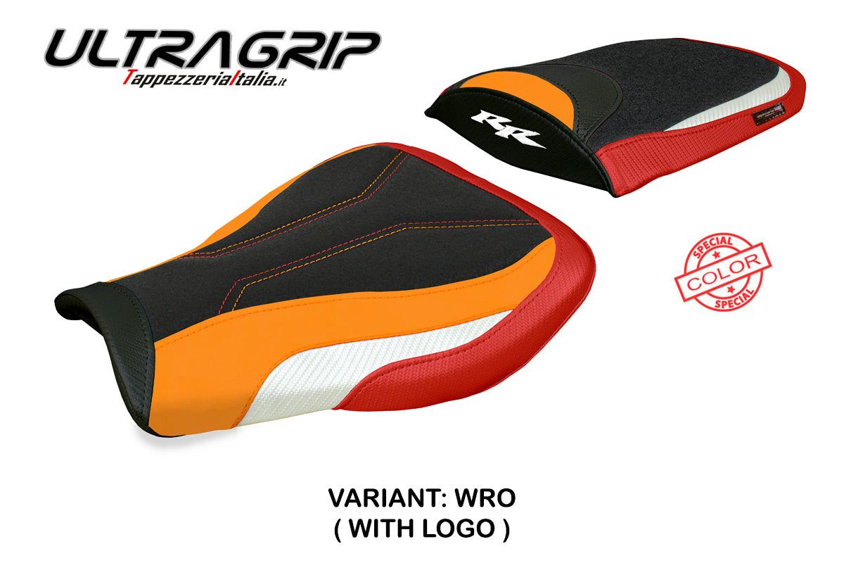 Honda CBR 600 RR 2007-2023 2024 Seat Cover Tappezzeria Ultragrip White Red Orang