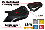 Funda de asiento para Honda CB750 Hornet 2023-2025 Tappezzeria Italia TPZ Comfort en blanco y negro