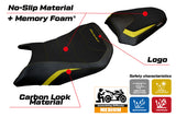 Funda de asiento Honda CB750 Hornet 2023-2025 Tappezzeria Italia TPZ Comfort en amarillo y negro