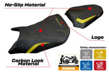 Funda de asiento Honda CB 750 Hornet 2023-2025 Tappezzeria Italia TPZ Ultragrip Amarillo Negro