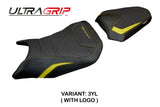 Funda de asiento Honda CB 750 Hornet 2023-2025 Tappezzeria Italia TPZ Ultragrip Amarillo Negro