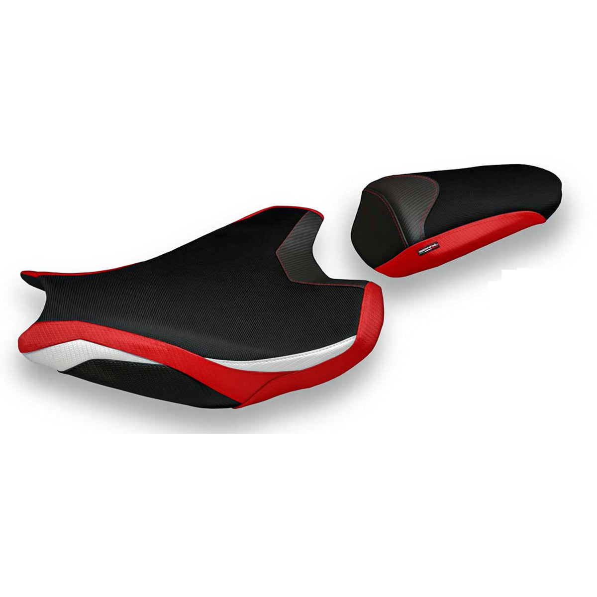 Funda de asiento Honda CBR1000RR 2017-2024 Tappezzeria Italia TPZ Comfort en rojo y blanco