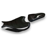 Funda de asiento Honda CBR1000RR 2017-2024 Tappezzeria Italia TPZ Ultragrip en blanco y negro