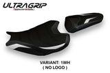 Funda de asiento Honda CBR1000RR 2017-2024 Tappezzeria Italia TPZ Ultragrip en blanco y negro