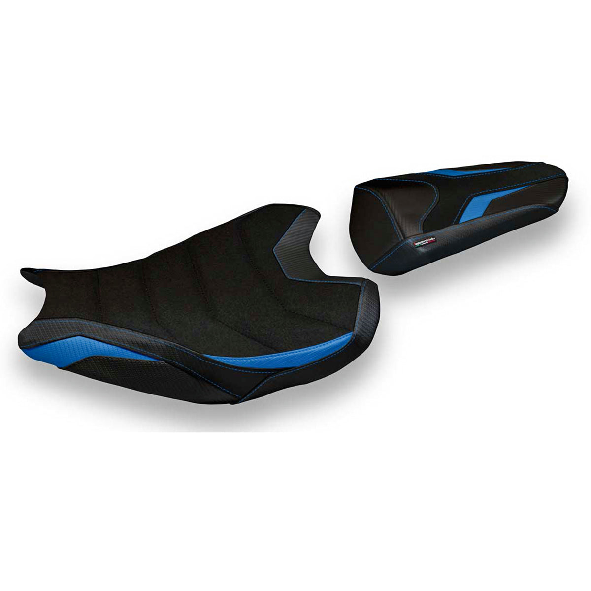 Funda de asiento Honda CBR1000RR 2017-2024 Tappezzeria Italia TPZ Ultragrip en azul y negro