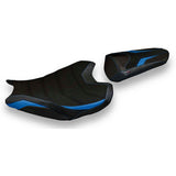 Funda de asiento Honda CBR1000RR 2017-2024 Tappezzeria Italia TPZ Ultragrip en azul y negro