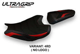 Funda de asiento Honda CBR1000RR 2017-2024 Tappezzeria Italia TPZ Ultragrip en rojo y negro