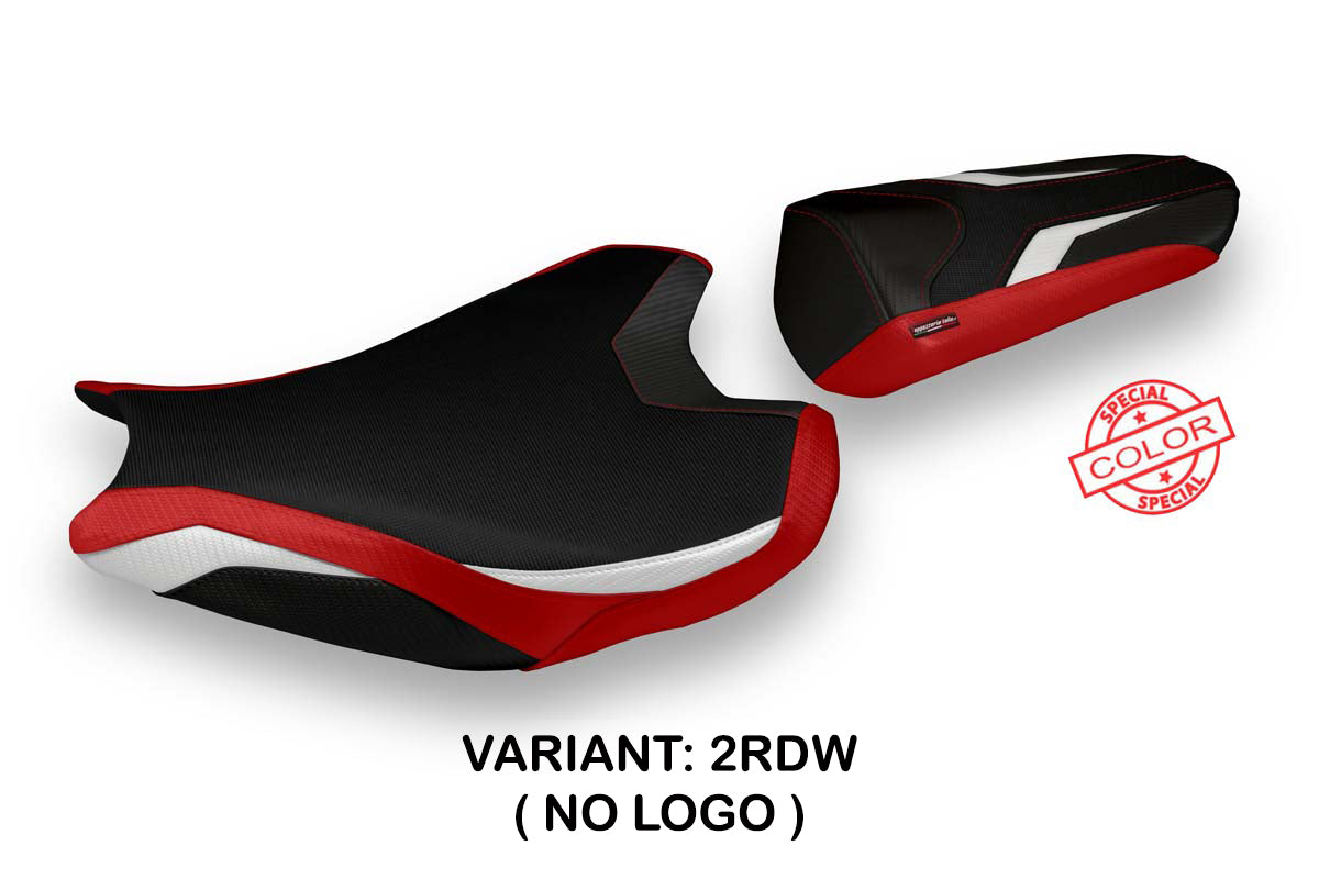 Funda de asiento Honda CBR1000RR 2017-2024 Tappezzeria Italia TPZ en rojo y blanco