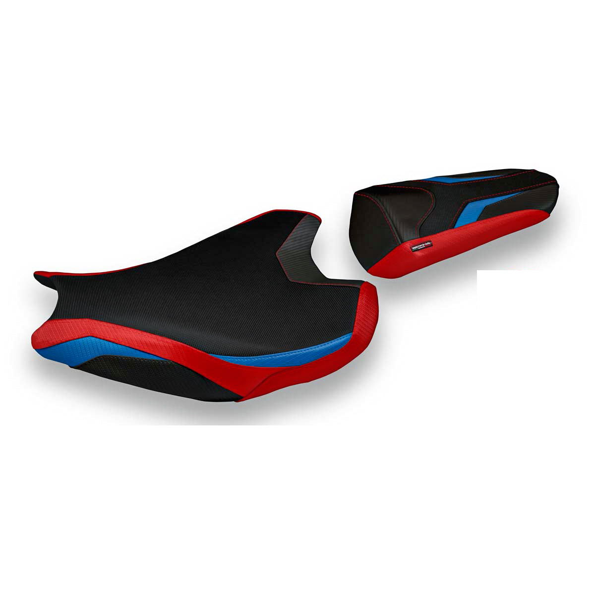 Funda de asiento Honda CBR1000RR 2017-2024 Tappezzeria Italia TPZ en rojo y azul