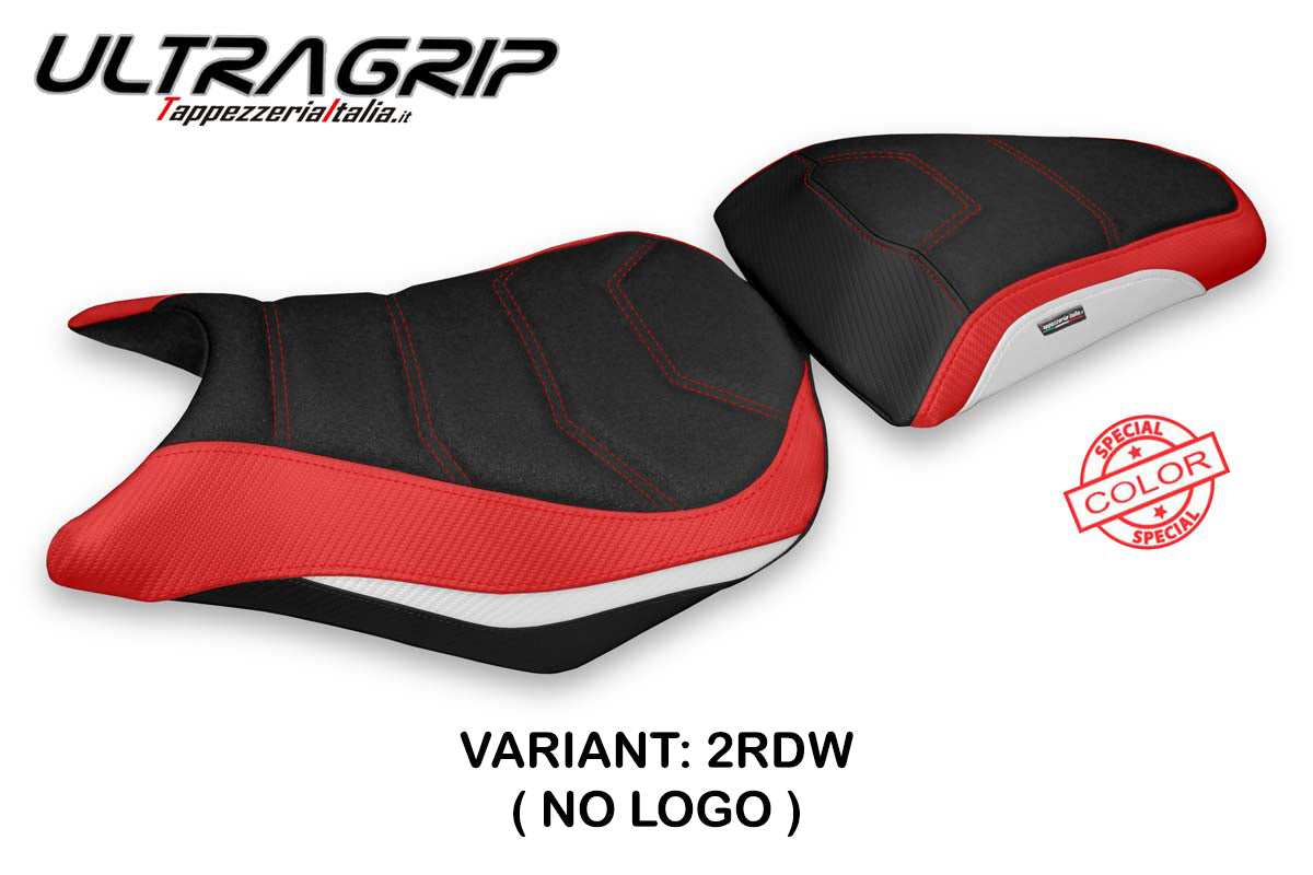 Funda de asiento Honda CBR500R 2012-2016 Tappezzeria Italia TPZ Ultragrip en rojo y blanco