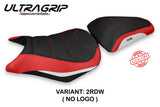 Funda de asiento Honda CBR500R 2012-2016 Tappezzeria Italia TPZ Ultragrip en rojo y blanco