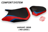 Funda de asiento Honda CBR500R 2017-2025 Tappezzeria Italia TPZ Comfort en rojo y azul