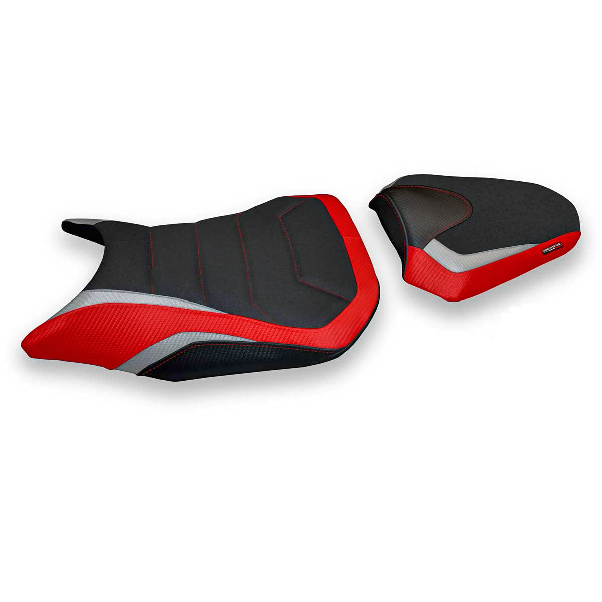 Honda CBR500R 2017-2025 Seat Cover Tappezzeria Italia TPZ Ultragrip in Red and Silver